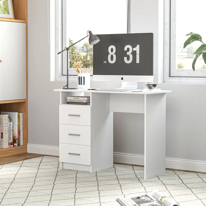 Computer Desk with Drawers, 40 Inch Home Office Desk Computer Desks at Gallery Canada