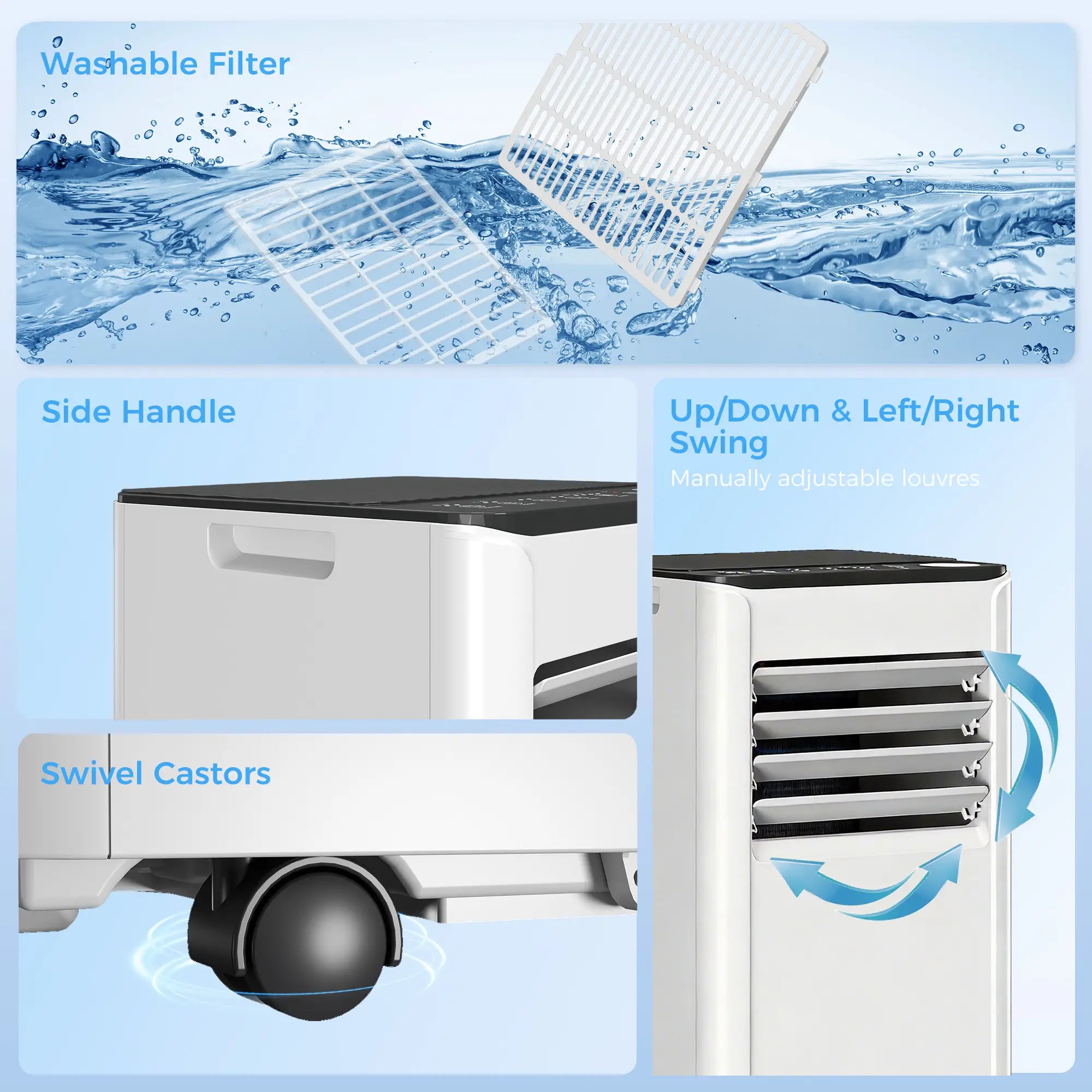10000 BTU Portable AC, Dehumidifier, Fan, WiFi Voice Remote, 441 Sq. ft Air Conditioner at Gallery Canada