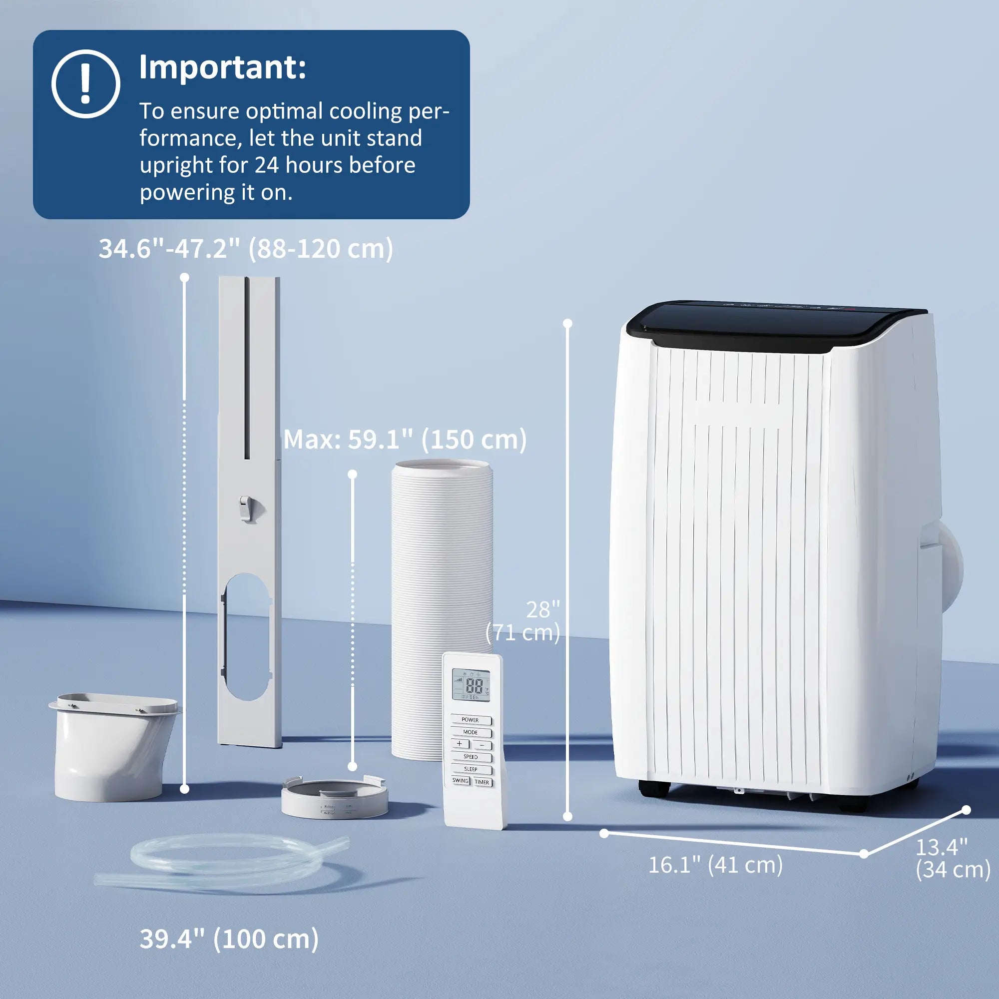 14000 BTU 5-In-1 Portable Air Conditioner, White Air Conditioner at Gallery Canada