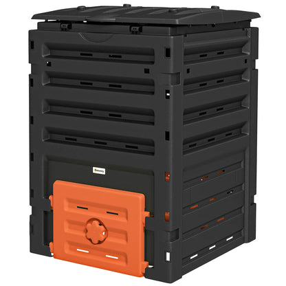 Compost Bin, Garden Composter, 120 Gallon (450L), Orange