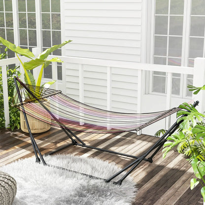 Foldable Hammock Stand, 2 In 1, 120kg Capacity, Black Hammock Stands at Gallery Canada