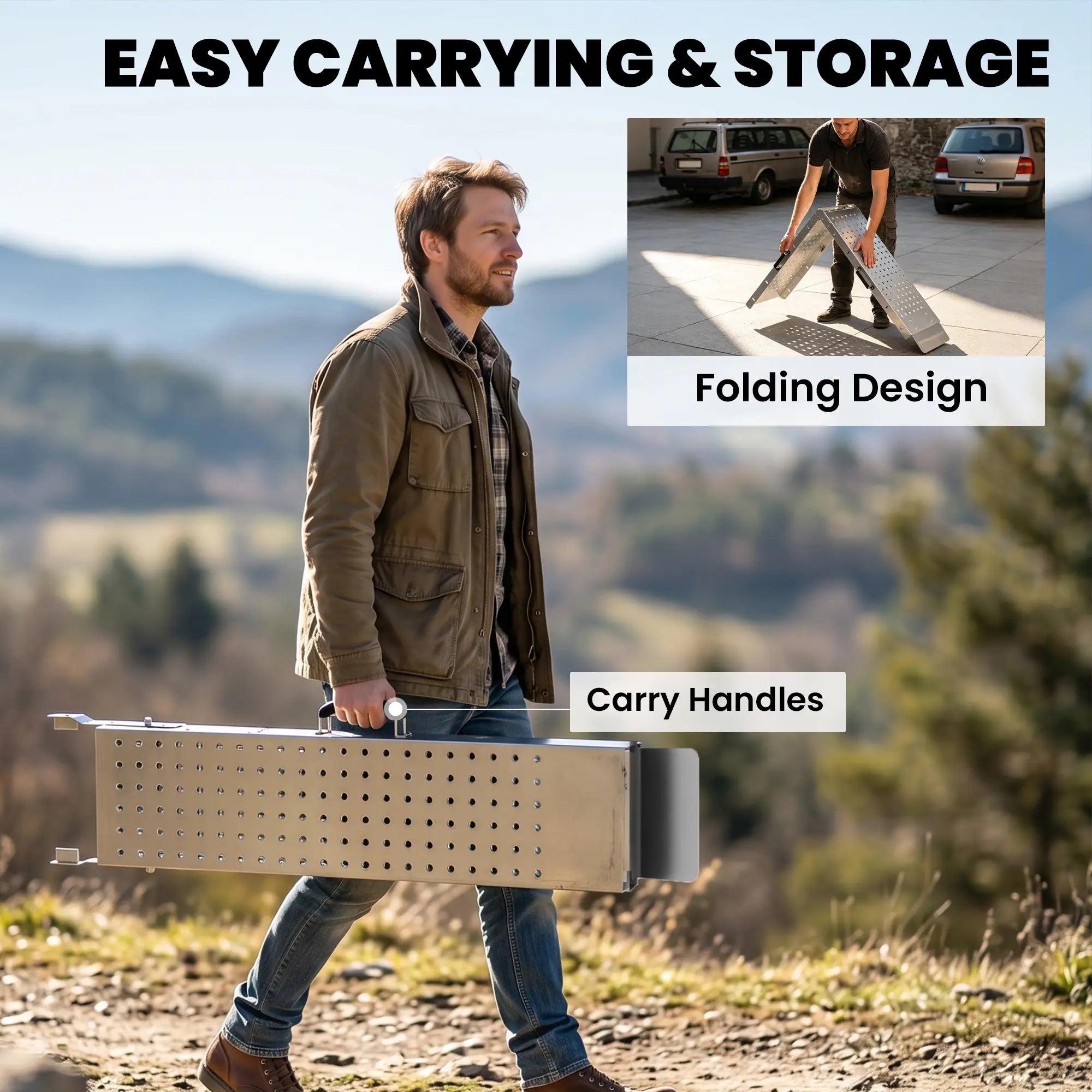 Folding Loading Ramps, 70.9