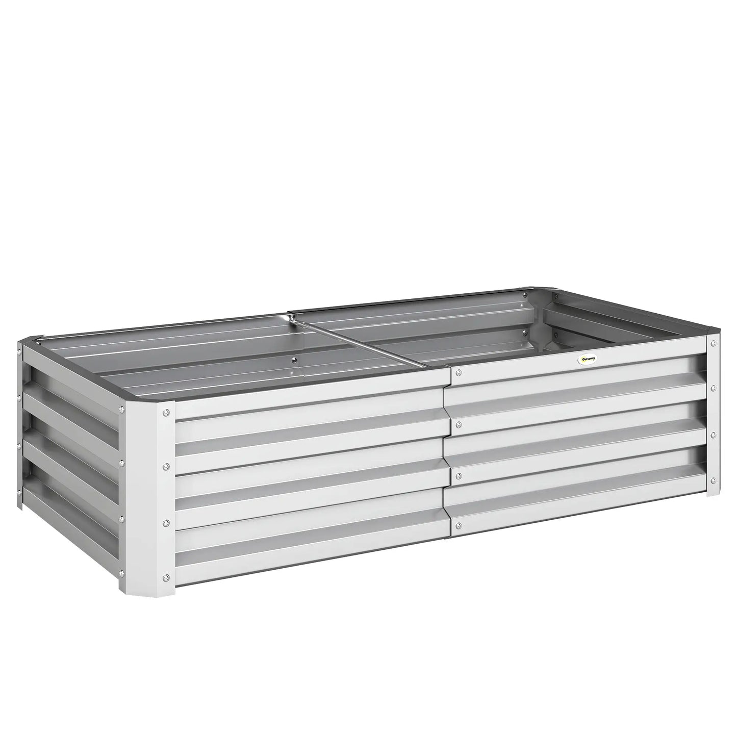 Galvanized Raised Garden Bed, Outdoor Planter Box, 4' x 2' x 1', Silver Raised Garden Beds at Gallery Canada