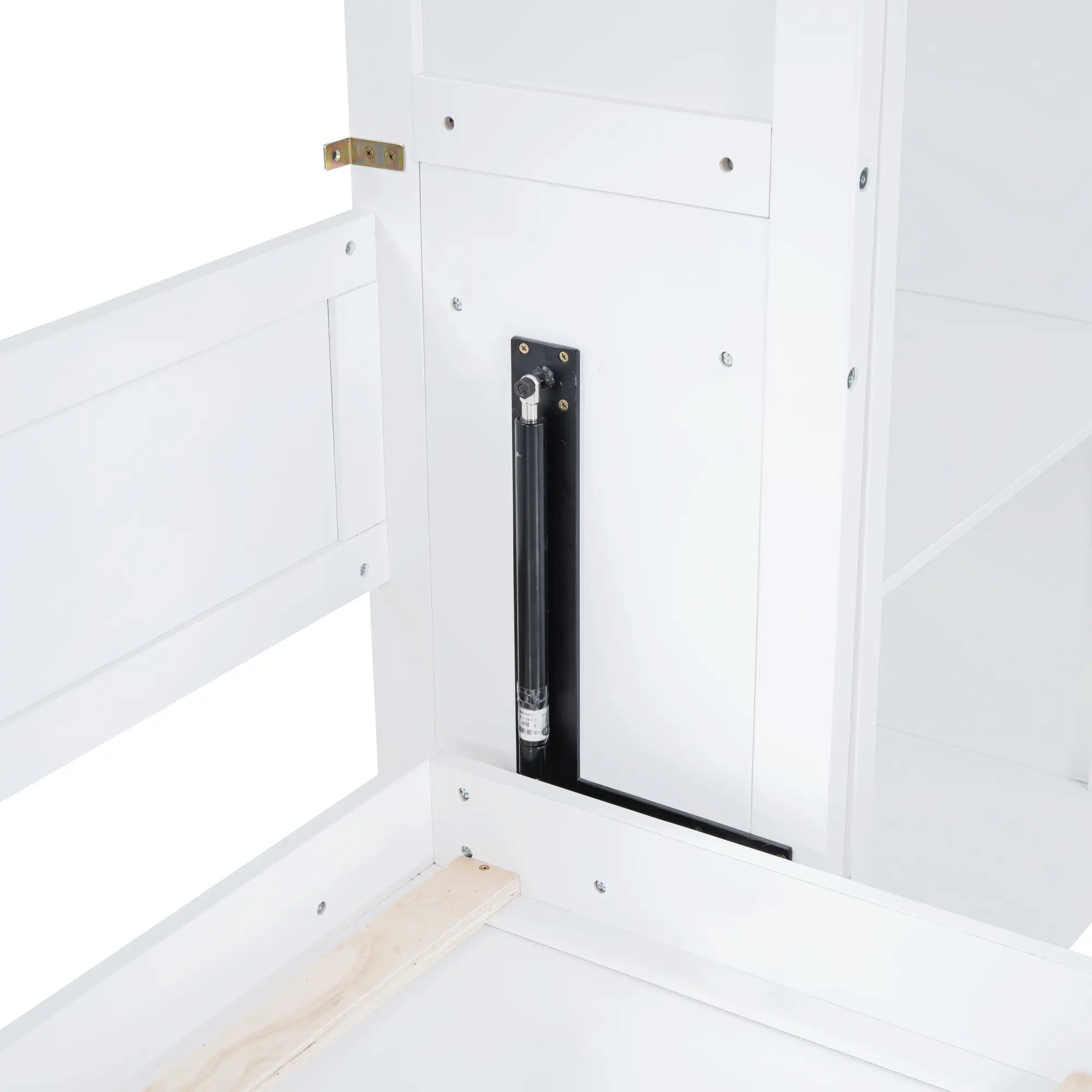 Murphy Bed with Shelves, Dual Piston Mechanism, 94