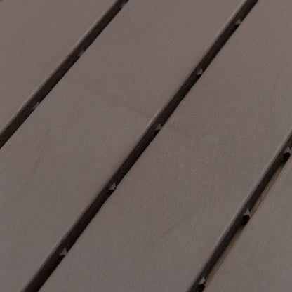 9 Pcs PP Interlocking Deck Tile, 12" x 12", Indoor Outdoor Use, Brown Deck Tiles at Gallery Canada