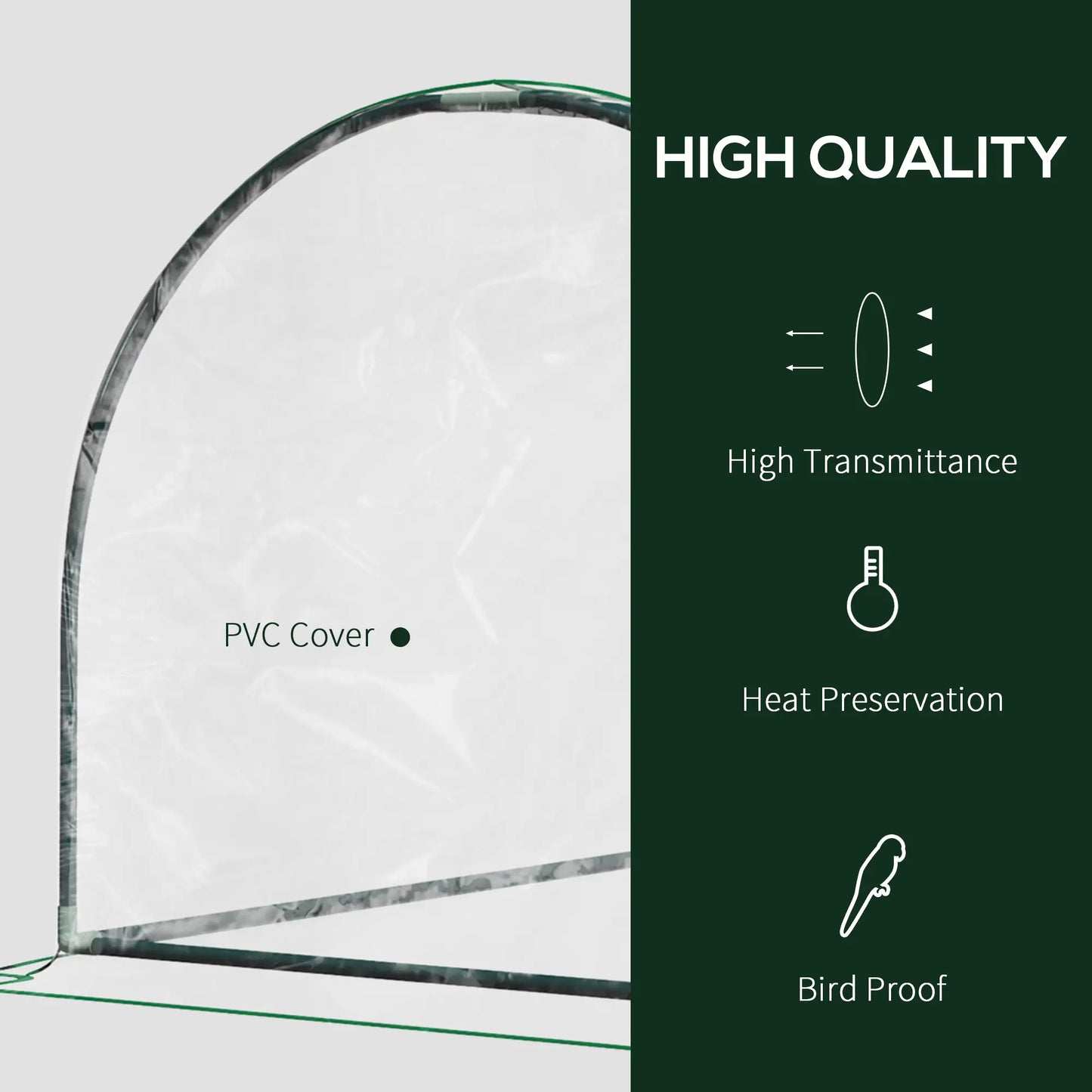 6' x 3' x 2.6' Mini Greenhouse, Portable, Zippered Doors, Clear Mini Greenhouses at Gallery Canada