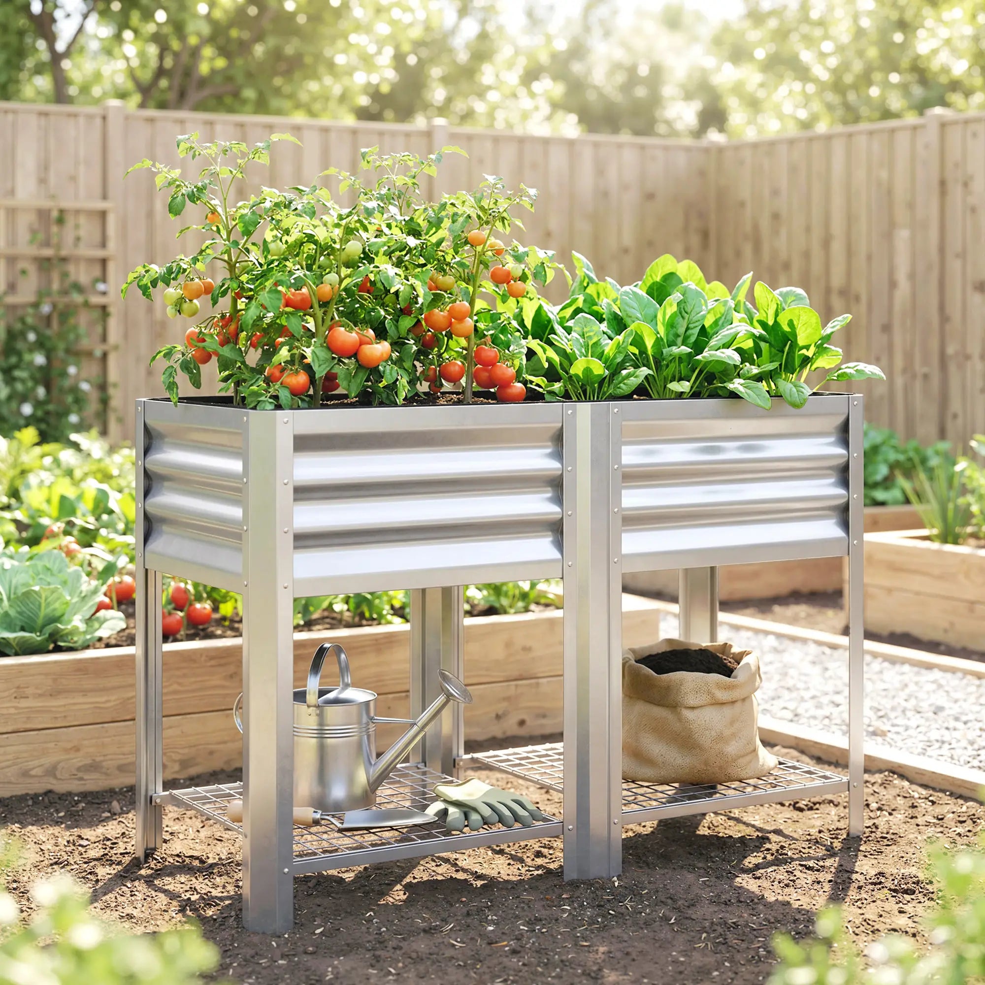 Raised Garden Bed With Legs, 31.5