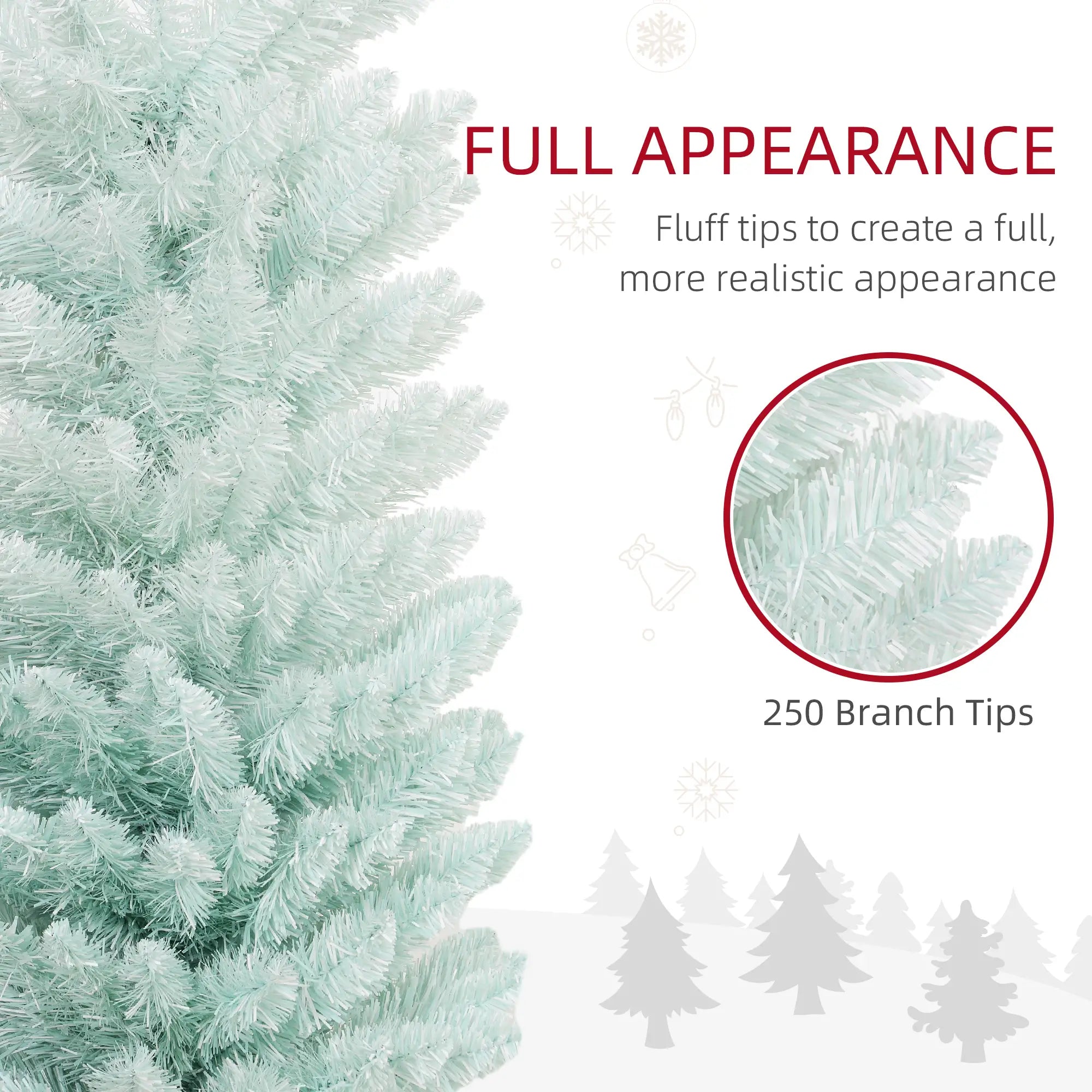 5ft Pencil Christmas Tree, Skinny Artificial, Gradient, Blue Pencil Christmas Trees at Gallery Canada