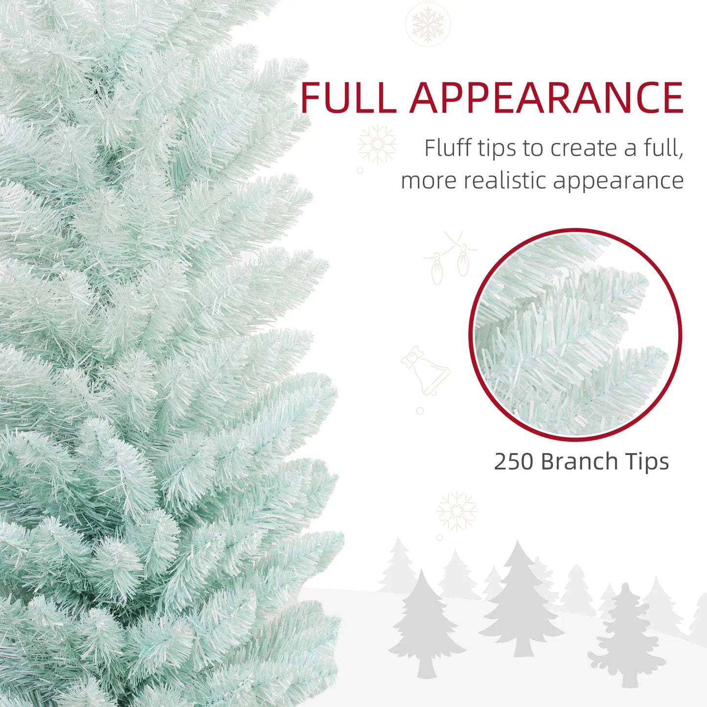 5ft Pencil Christmas Tree, Skinny Artificial, Gradient, Blue Pencil Christmas Trees at Gallery Canada