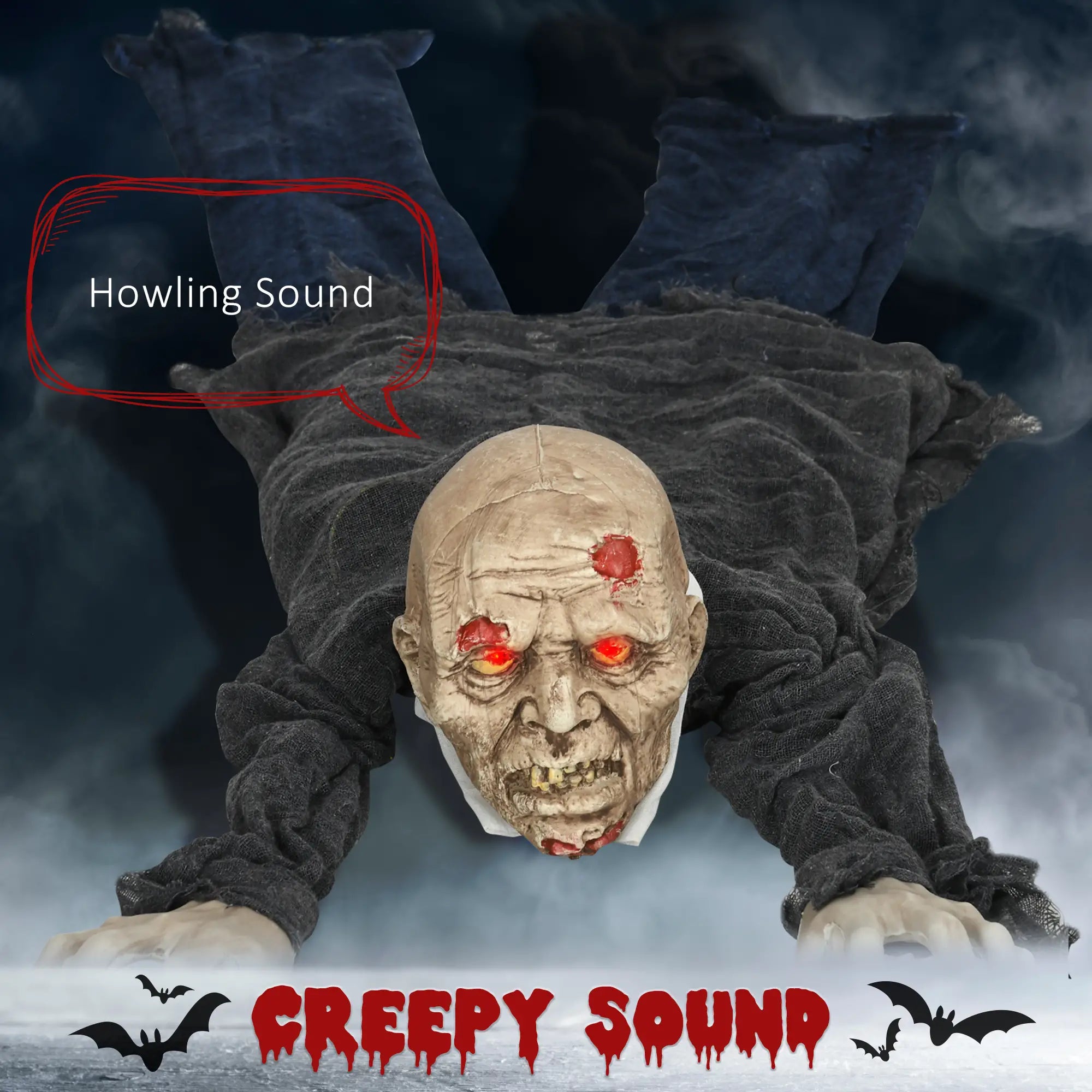 5.2ft Life Size Outdoor Halloween Zombie, Animated, Motion Activated Halloween Decorations at Gallery Canada