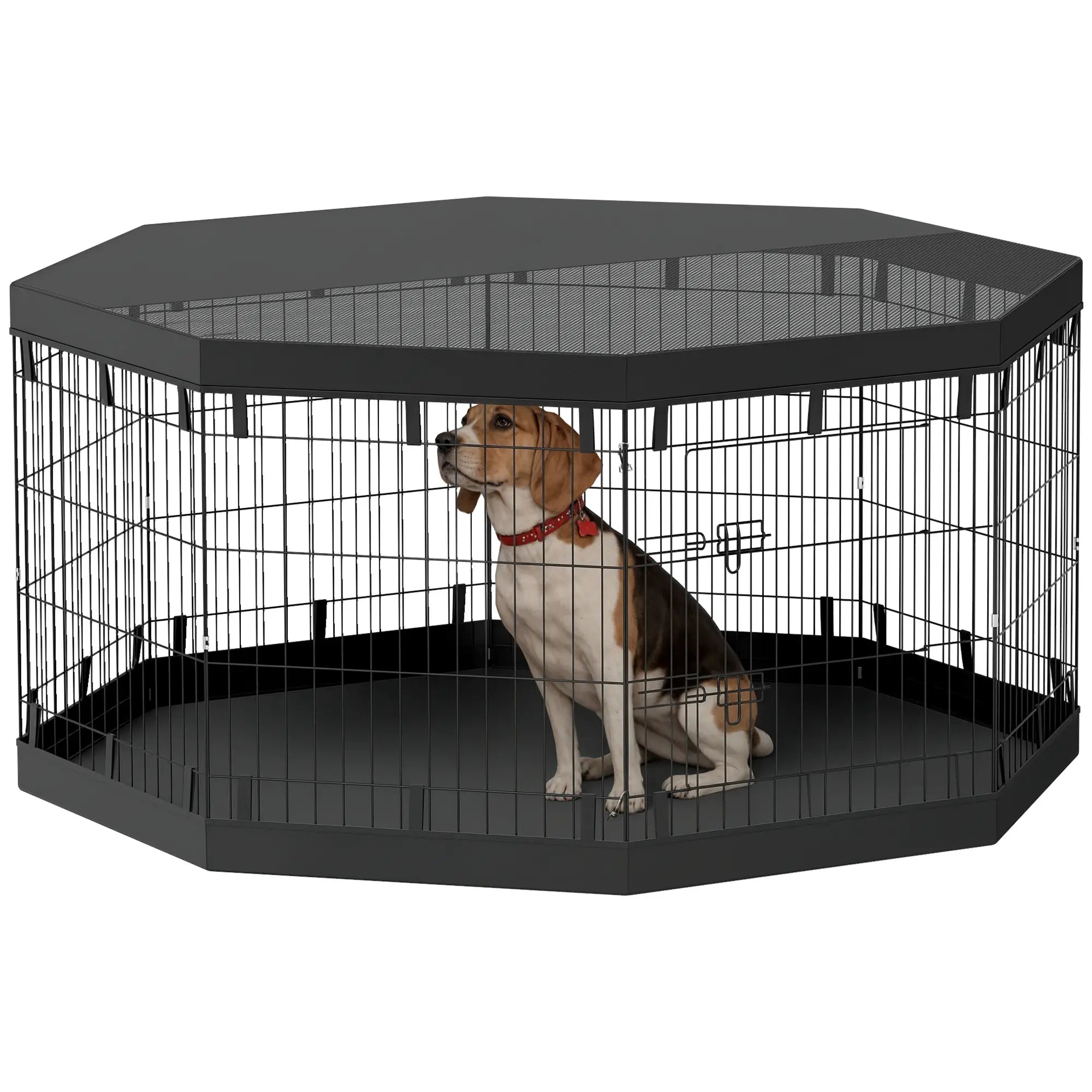 8 Panels Foldable Dog Playpen, 30
