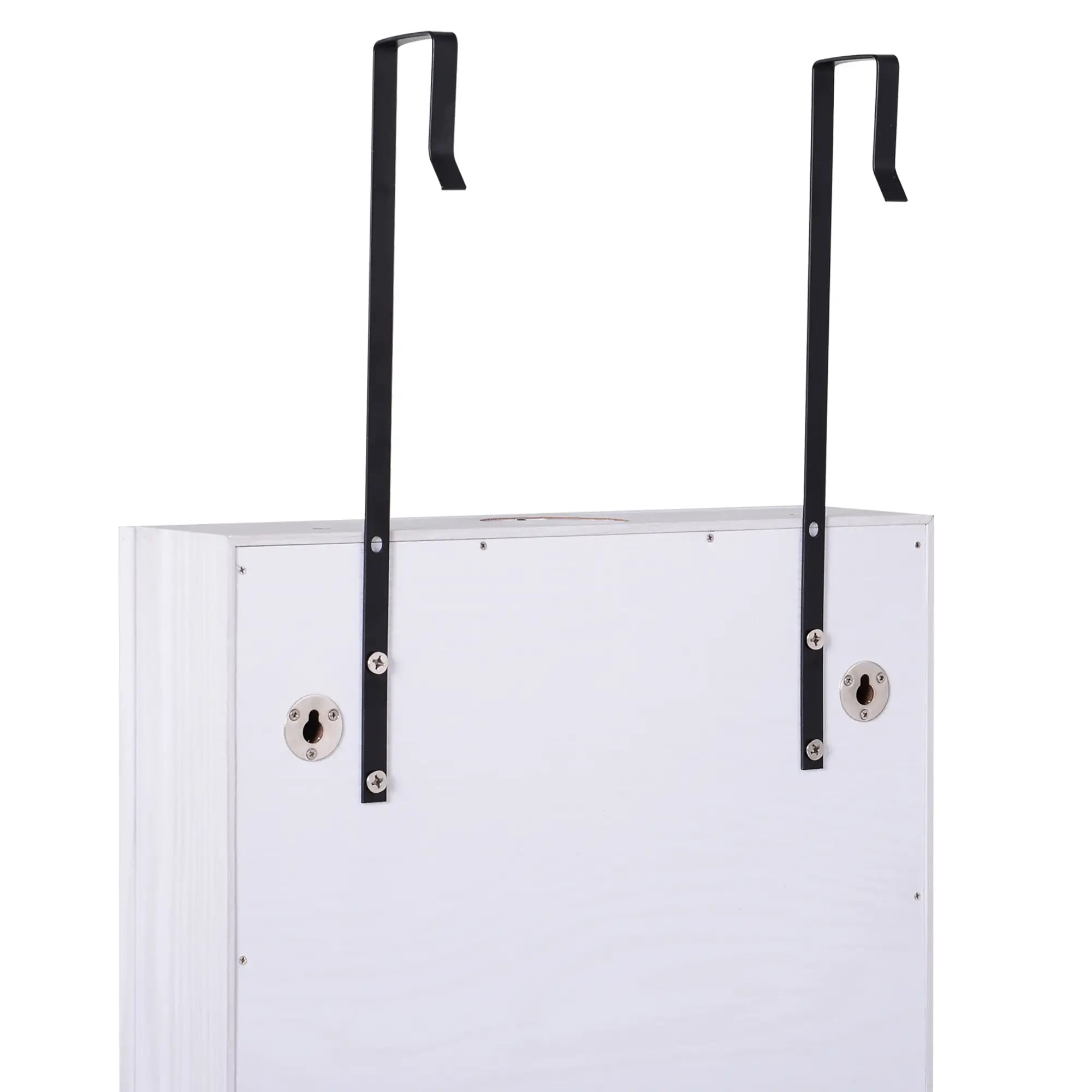 Mirror Jewelry Cabinet with LED Lights, 2 Keys, Wood Grain Grey, Grey Jewelry Armoire & Jewellery Mirror Cabinets at Gallery Canada
