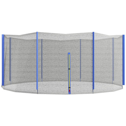 Trampoline Net Enclosure, Replacement with Zippered Entrance for 12ft Round Trampolines Blue and Black at Gallery Canada