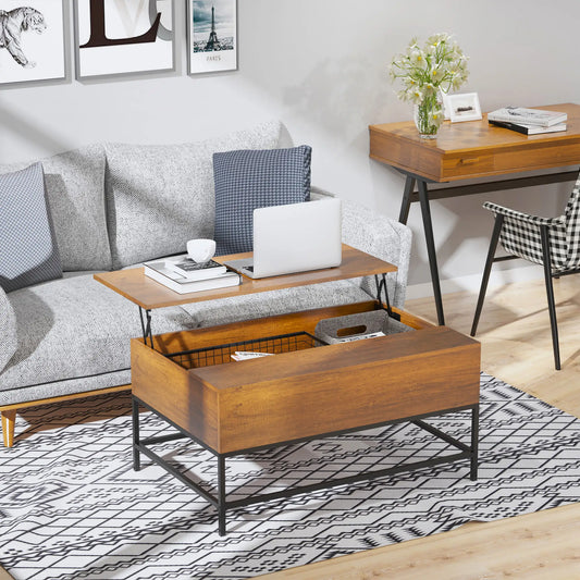 Lift Top Coffee Table, Hidden Storage, Living Room, Teak Coffee Tables Teak at Gallery Canada