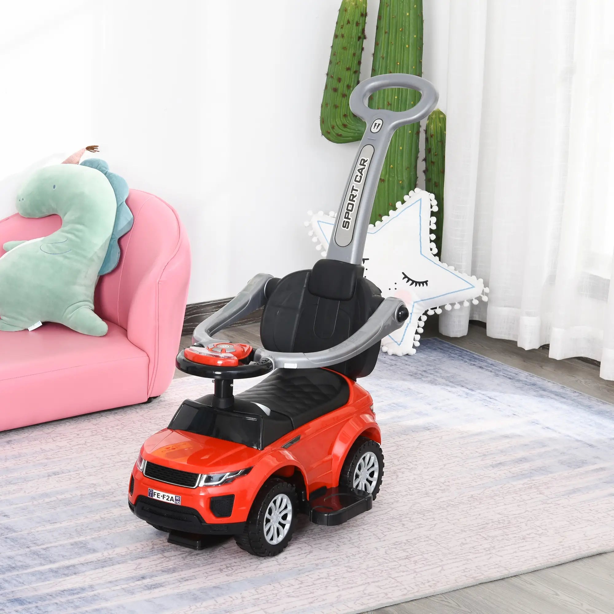 3 In 1 Ride On Push Car, Toddler Sliding Walking Car, Red Push Cars for Toddlers at Gallery Canada