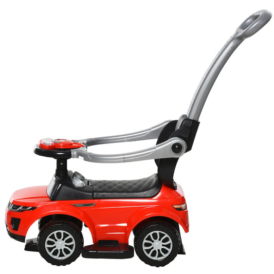 3 In 1 Ride On Push Car, Toddler Sliding Walking Car, Red Push Cars for Toddlers Red, Black at Gallery Canada