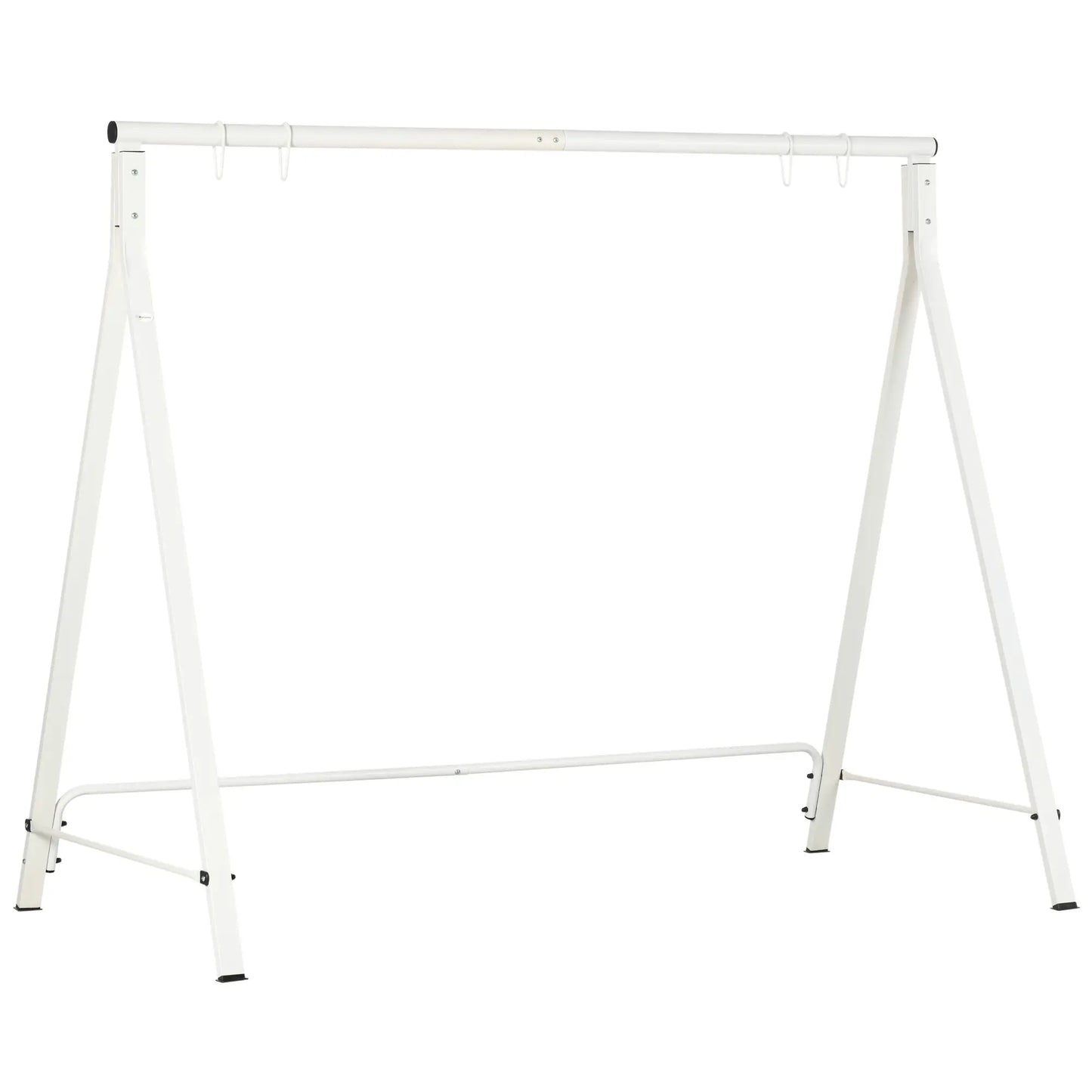 Metal Swing Stand, Hanging Chair Frame, 528 LBS, Backyard, Patio, Lawn, White Hammock Stands White at Gallery Canada