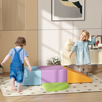 4 Pieces Soft Play Foam Set, Climbing, Crawling, Multicolour Baby Gym & Playmats at Gallery Canada