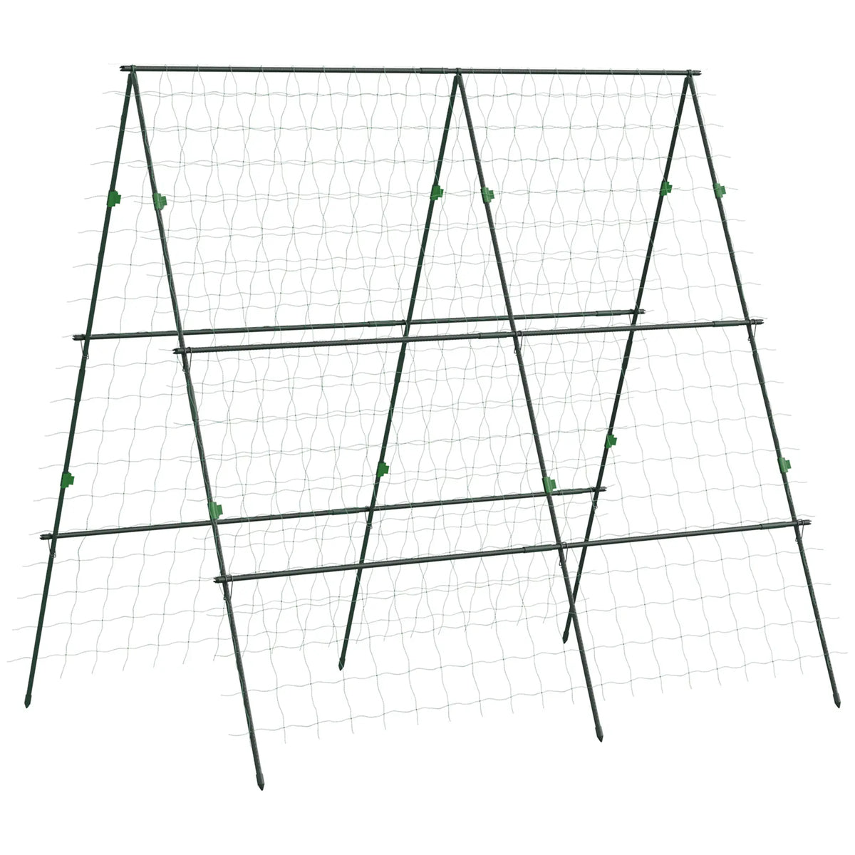 Metal Cucumber Trellis With Netting, A Frame Tomato Support, Green Plant Stands Green at Gallery Canada