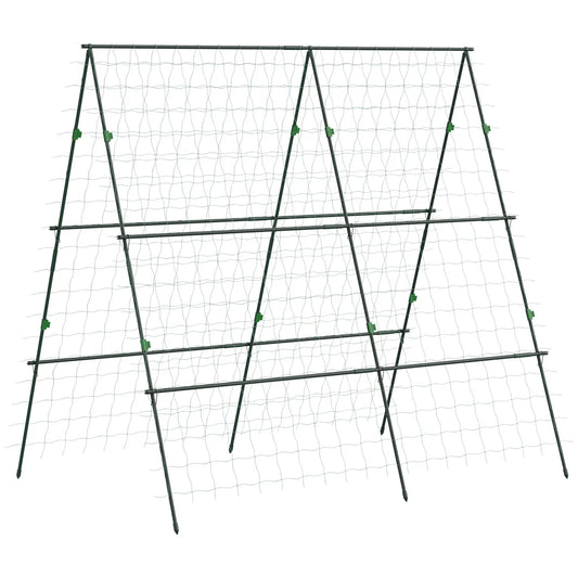 Metal Cucumber Trellis With Netting, A Frame Tomato Support, Green Plant Stands Green at Gallery Canada