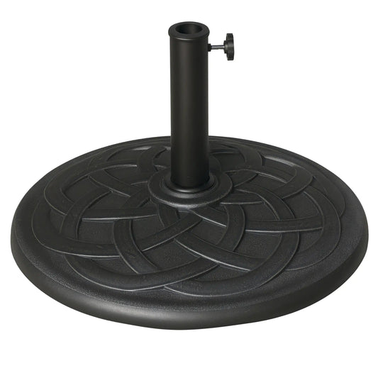 42 lbs 22" Bronze Resin Round Umbrella Base, Patio Stand, Bronze Umbrella Bases Bronze at Gallery Canada