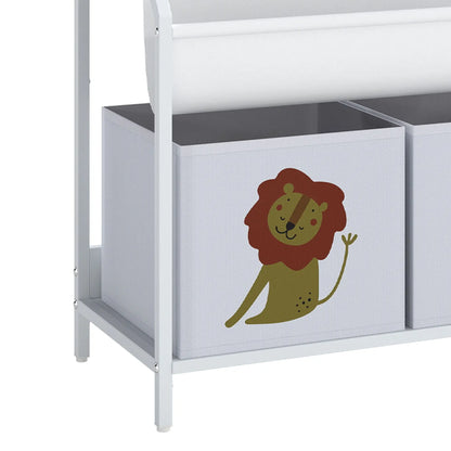 3-Tier Sling Bookshelf With Toy Storage, Montessori Organizer Baby & Kids Storage at Gallery Canada