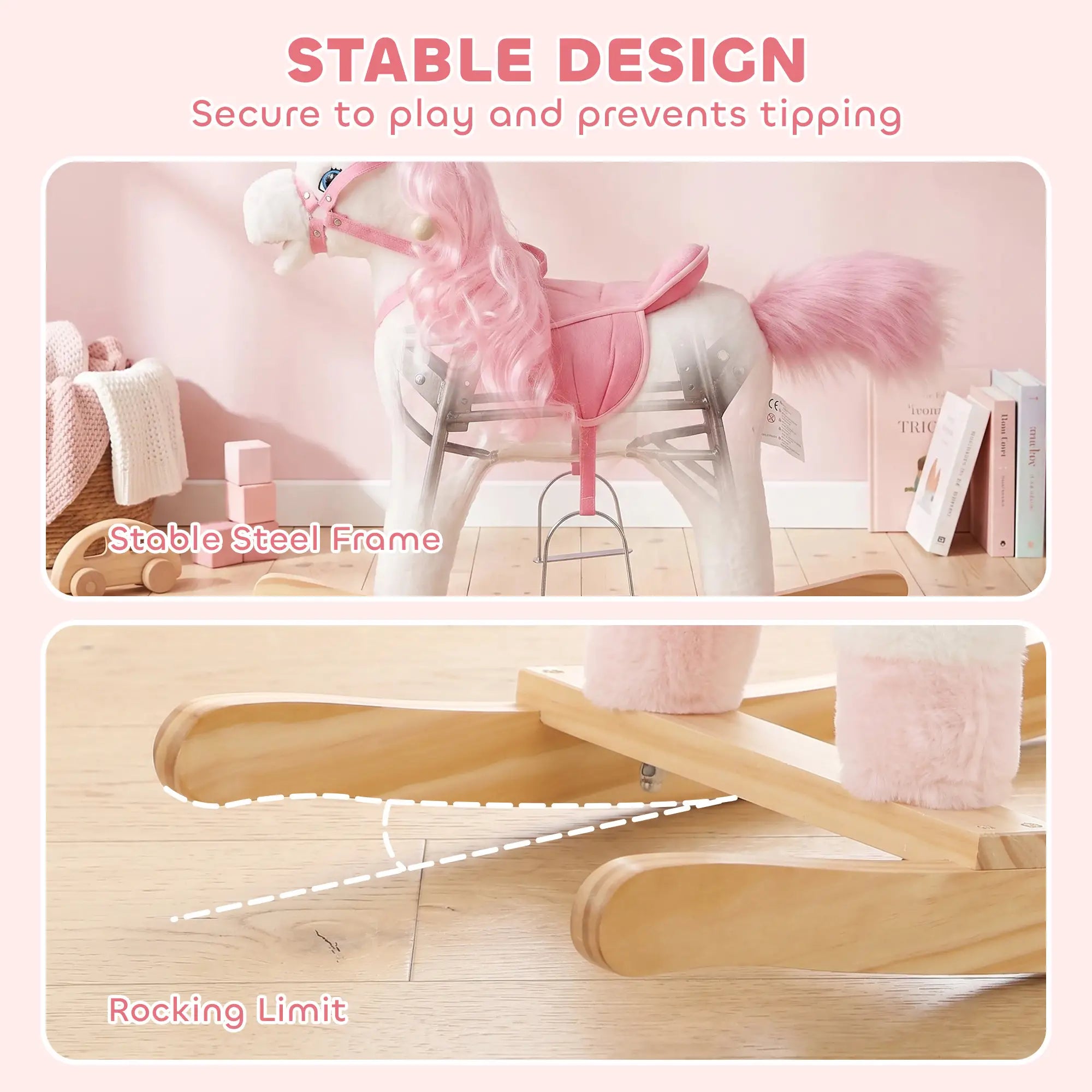 Unicorn Rocking Horse, Ride on Toy, Sounds, White, 3-5 Y, White Rocking Horses at Gallery Canada