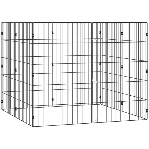 Foldable Metal Dog Playpen, Expandable Pet Fence, 20