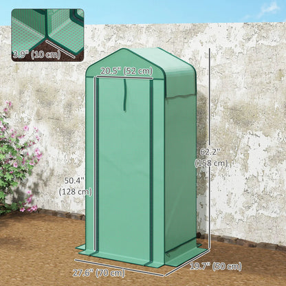 Mini Greenhouse With Screen Roof, 27.6" x 19.7" x 62.2", Green Mini Greenhouses at Gallery Canada