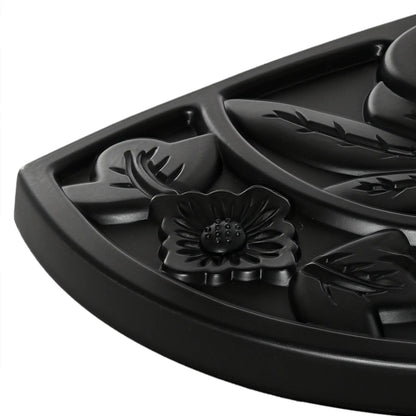 Heavy Duty Half Umbrella Base 20 lb, Outdoor Patio Stand, Black Umbrella Bases at Gallery Canada