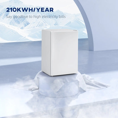 2.5 Cu.Ft Mini Fridge, Single Door, Freezer, Adjustable Thermostat, White Small Kitchen Appliances at Gallery Canada