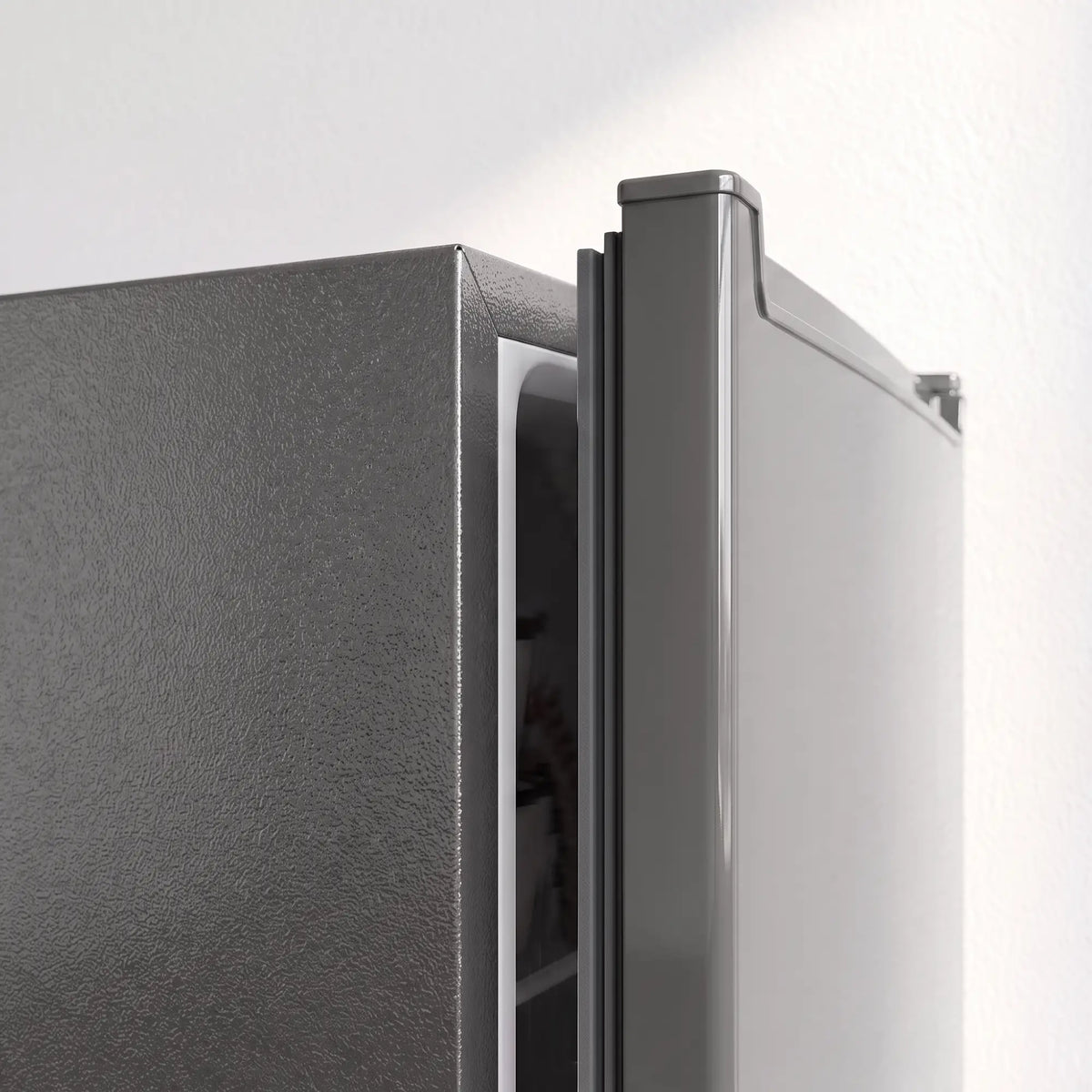 Compact Upright Freezer, 2.1 Cubic Feet, Reversible Door, Grey Small Kitchen Appliances at Gallery Canada