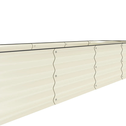 7.9 x 2 x 1ft Galvanized Raised Garden Bed Kit, Metal Planter Box, Cream White Galvanized Planter Boxes at Gallery Canada