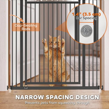 Barrière pour chat extra haute de 71", barrière pour animaux de 29"-39" de large, sans perçage