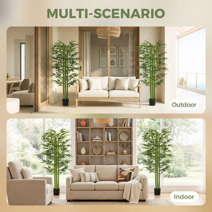 Indoor Fake Plants, Artificial Bamboo Tree with Adjustable Shape for Home Office Living Room Decor, Green Artificial Trees at Gallery Canada