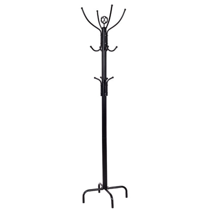Metal Coat Rack with 12 Hooks, Black Coat Racks & Hall Trees at Gallery Canada