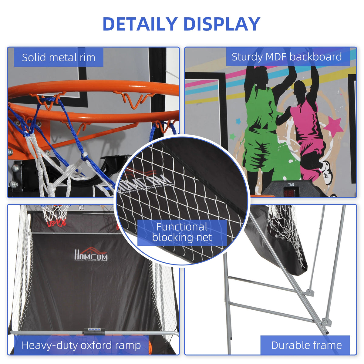 Double Shots Arcade Basketball System, Foldable Two Player Basketball at Gallery Canada