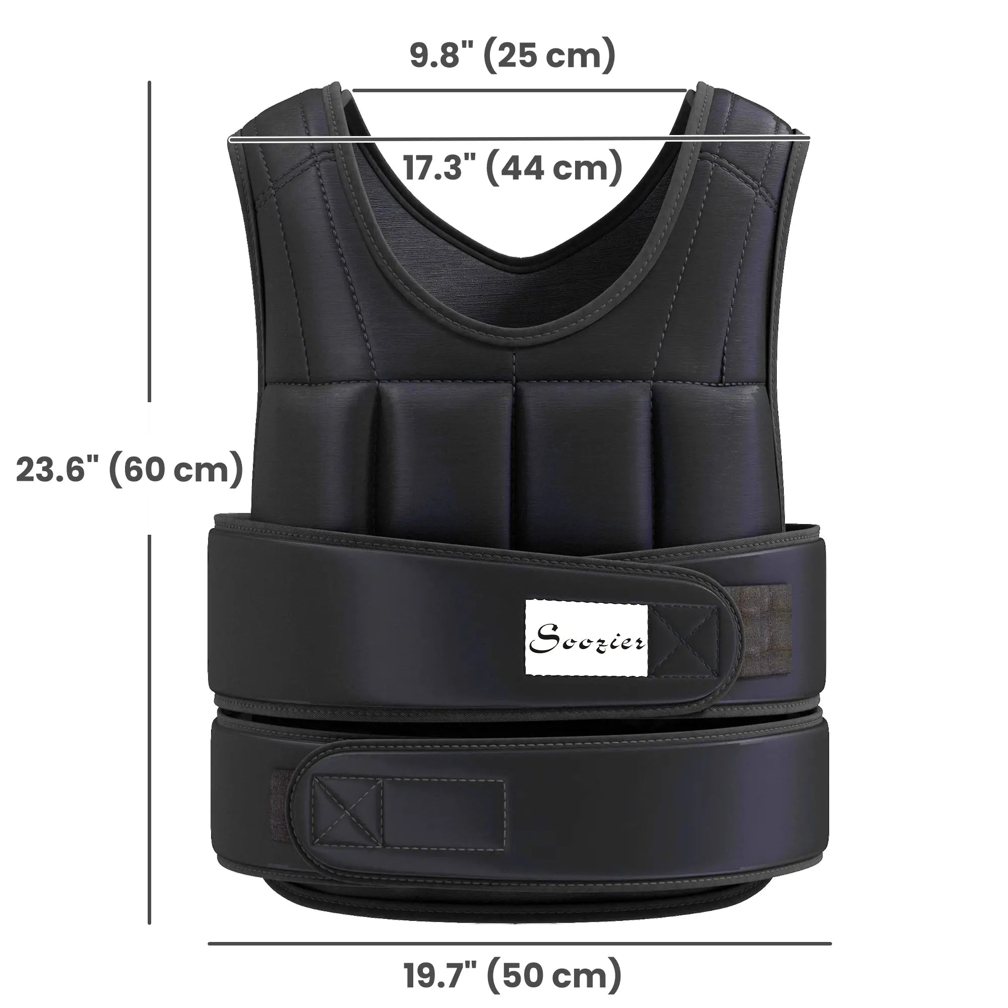 22lbs Weighted Vest, Adjustable Running Vest, 38 Weight Bags, Black Strength Training Equipment at Gallery Canada
