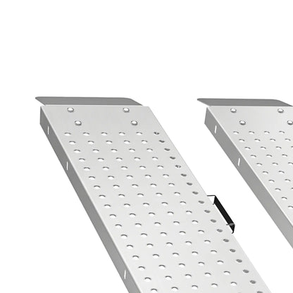 Folding Loading Ramps, 70.9" x 10", 880 lb, Silver Automotive at Gallery Canada