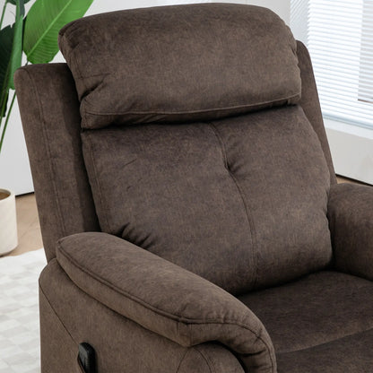 Manual Recliner Chair, Vibration Massage, Side Pockets, Living Room Single Sofas at Gallery Canada