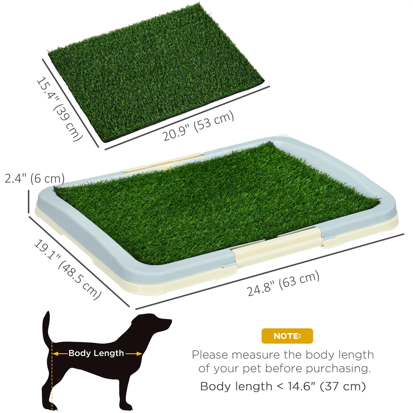 Puppy Training Pad, Indoor Portable, With Tray, 24.8" X 19.1" Elevated Dog Beds at Gallery Canada