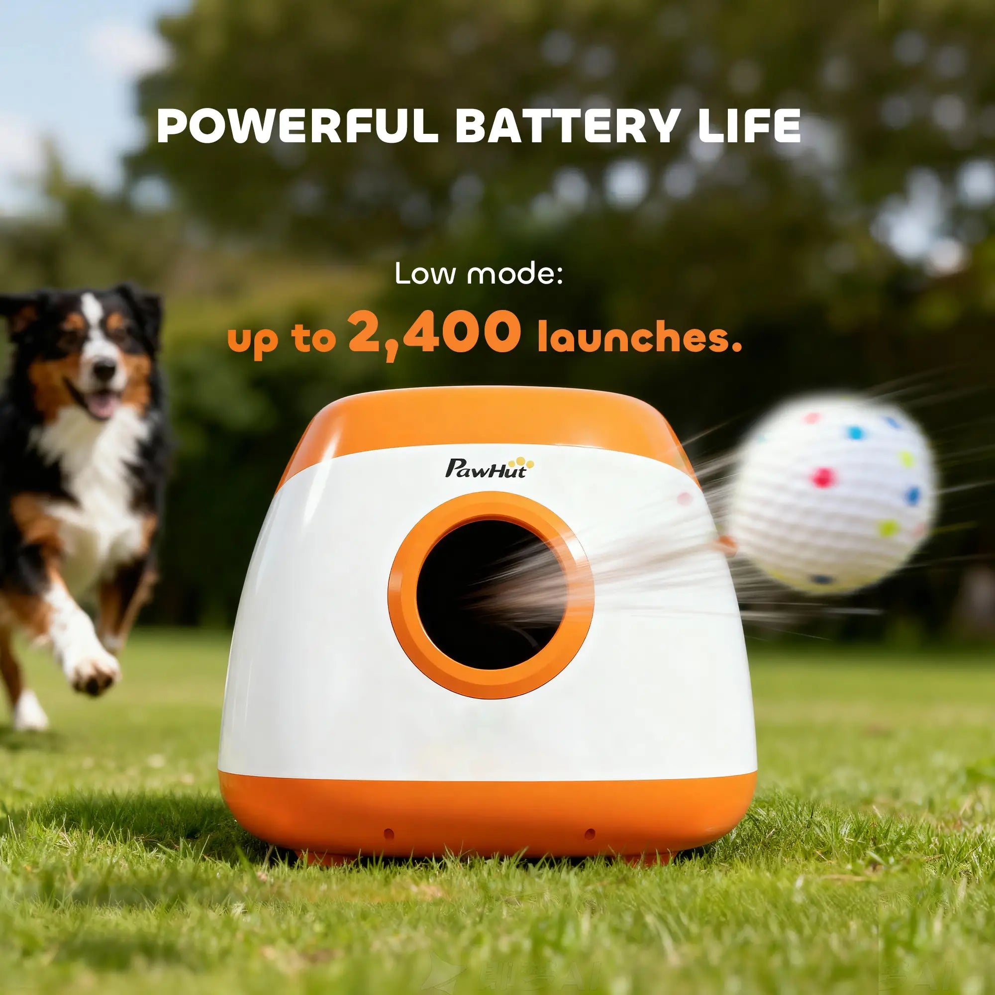 Automatic Dog Ball Launcher, 26-79ft, Medium Large Dogs, Orange Dog Agility Training Equipment at Gallery Canada