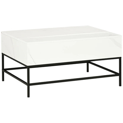 Lift Top Coffee Table With Hidden Storage, White Coffee Tables at Gallery Canada