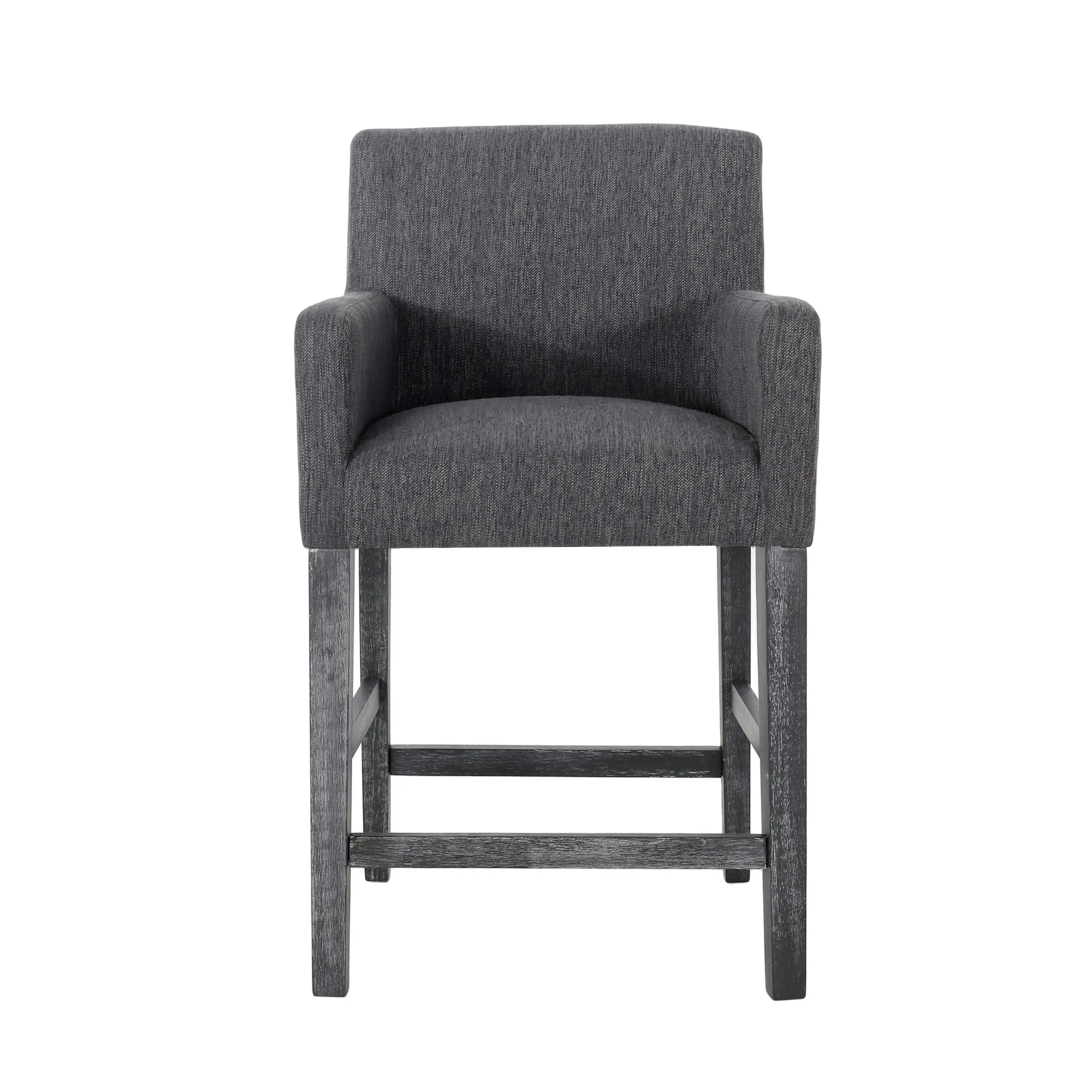 Upholstered Counter Stool, Rubberwood Frame, 24
