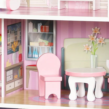 3-Story Dollhouse, LED, 6 Rooms, 8 PCS Accessories Play Houses at Gallery Canada