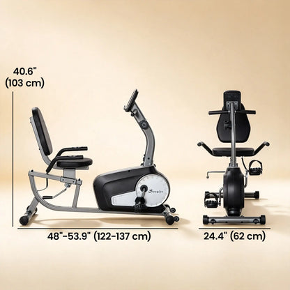 Exercise Bike, 8-Level Magnetic Resistance, LCD Display, Adjustable Seat Exercise & Stationary Bikes at Gallery Canada