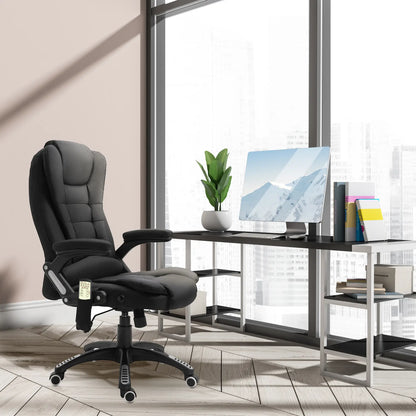 Reclining Massage Office Chair, High Back, Swivel Wheels, Black Massage Chairs at Gallery Canada