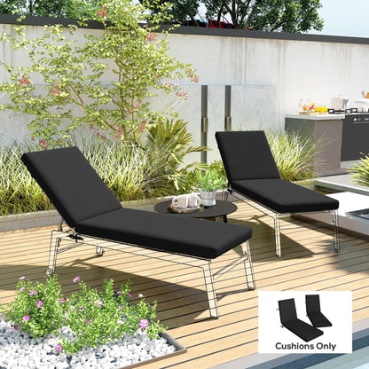2-Piece Patio Chair Cushions, With Ties, Indoor Outdoor, Black Patio Chair Cushions at Gallery Canada