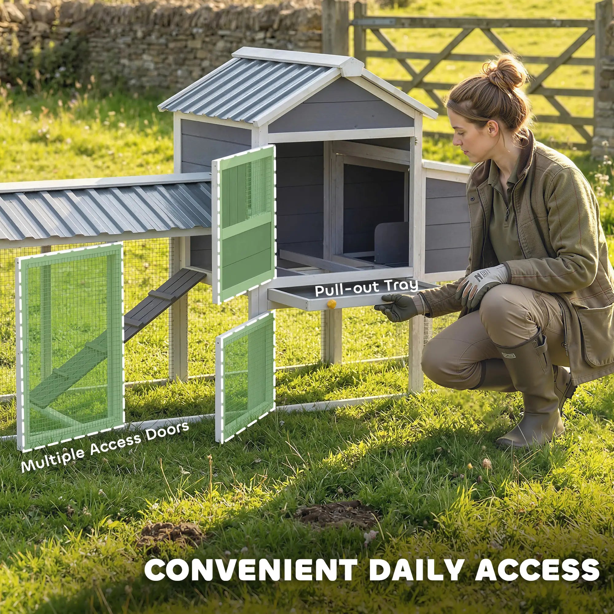 Mobile Chicken Coop With Wheels, 80