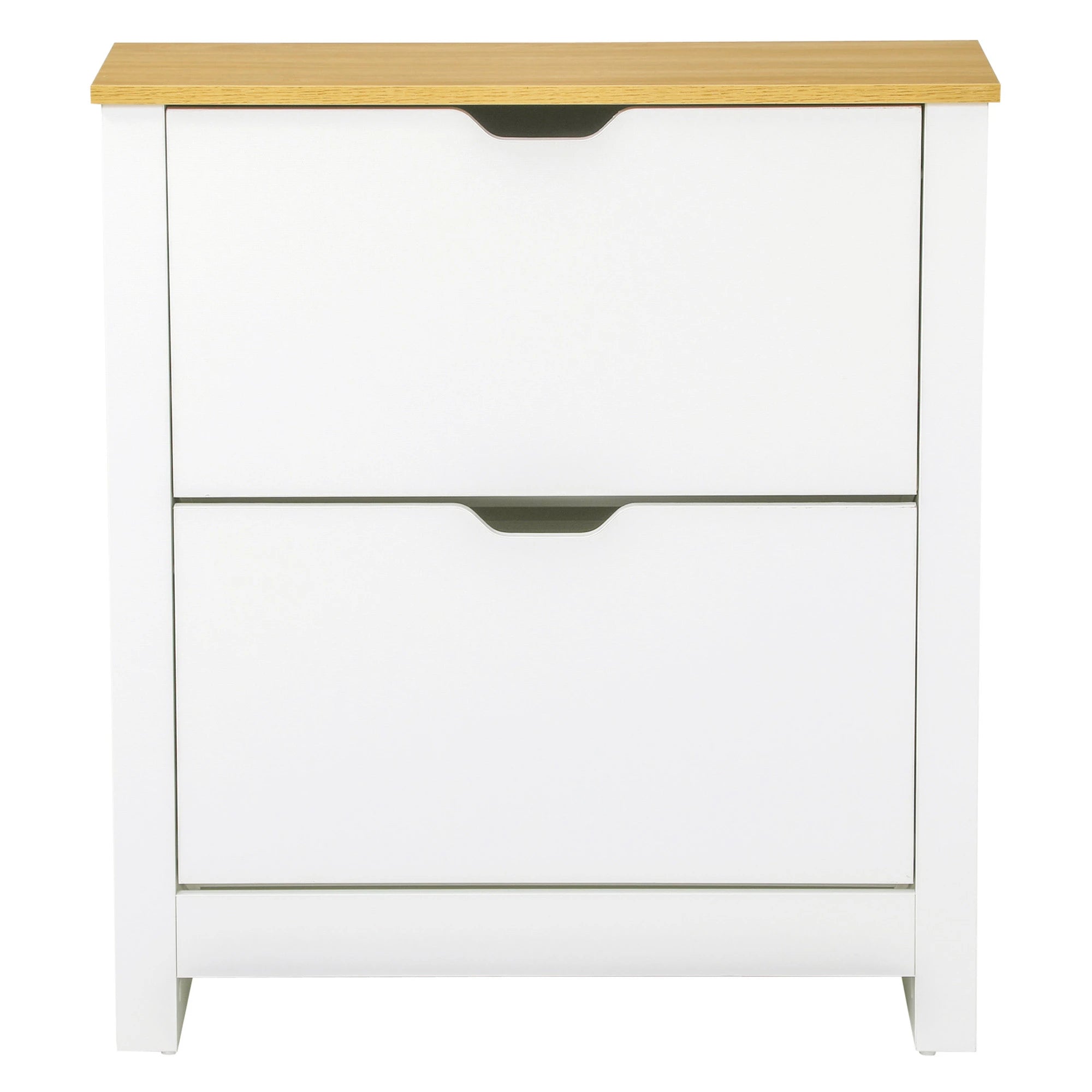 Shoe Storage Cabinet, 2 Flip Drawers, Adjustable Shelves, White Shoe Storage Cabinets & Racks at Gallery Canada